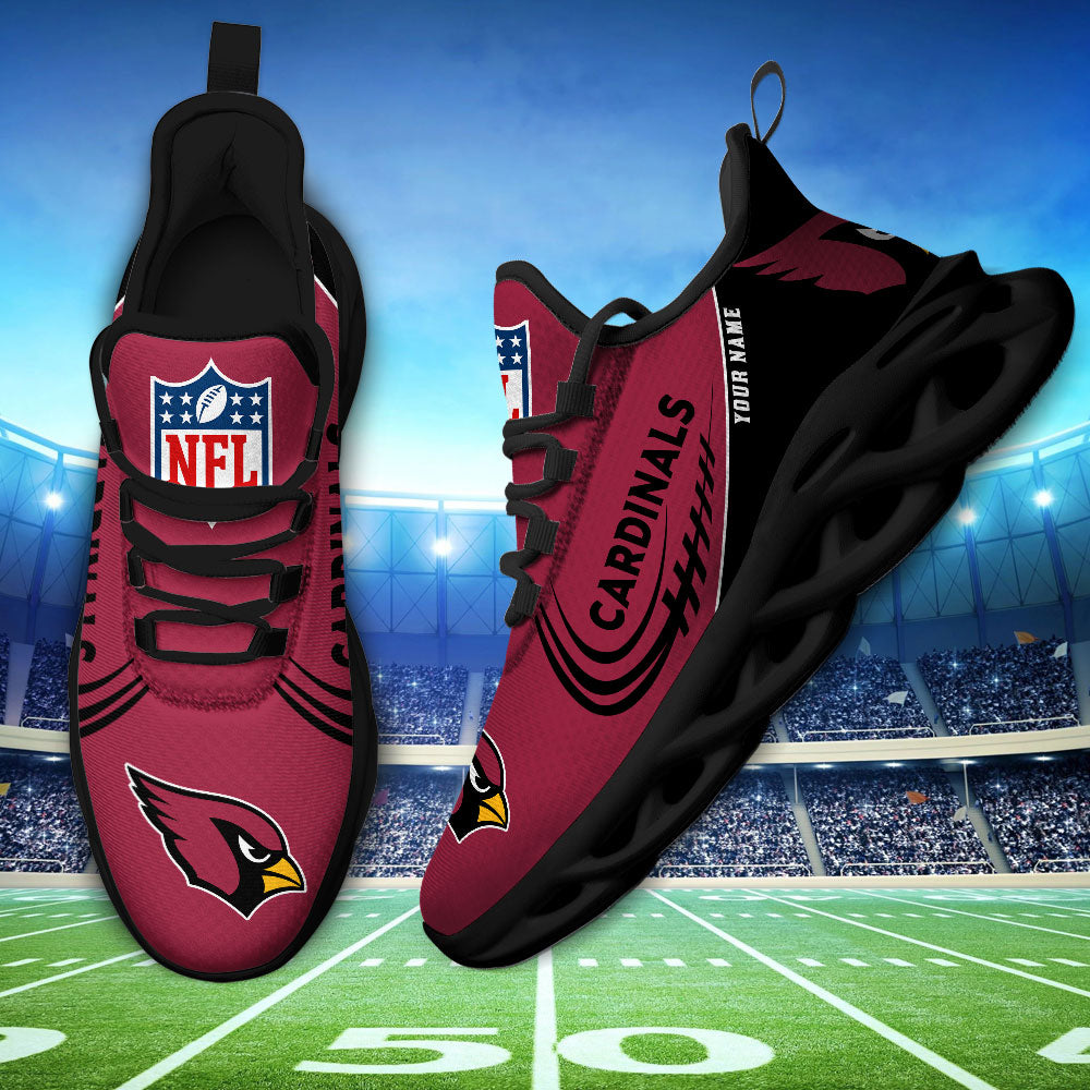 Ideafootwear Arizona Cardinals NFL Max Soul Shoes Sneakers For Men And Women