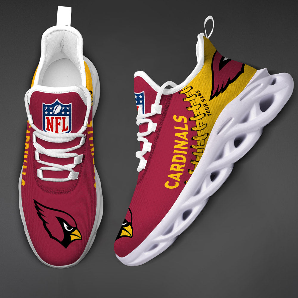 Ideafootwear Arizona Cardinals NFL Max Soul Shoes Sneakers For Men And Women