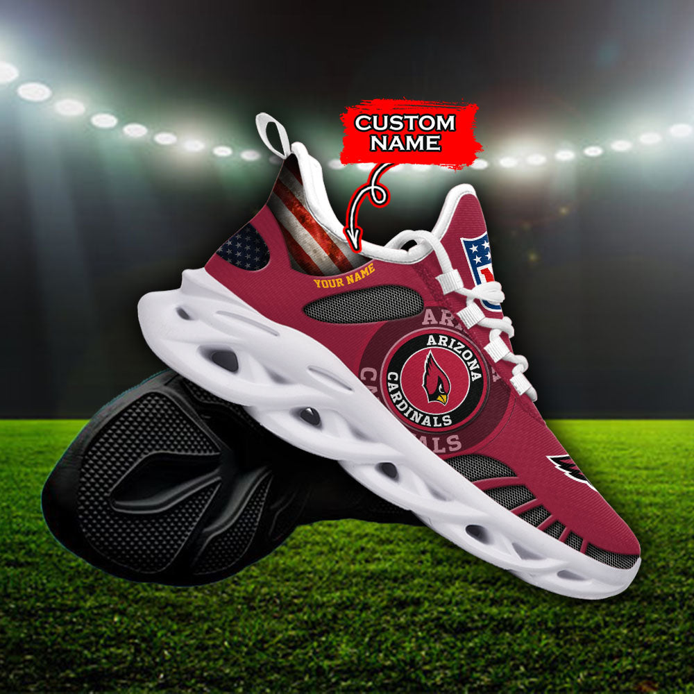 Ideafootwear Arizona Cardinals NFL Max Soul Shoes Sneakers For Men And Women