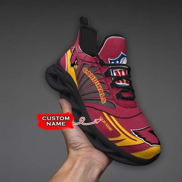 Ideafootwear Arizona Cardinals NFL Max Soul Shoes Sneakers For Men And Women