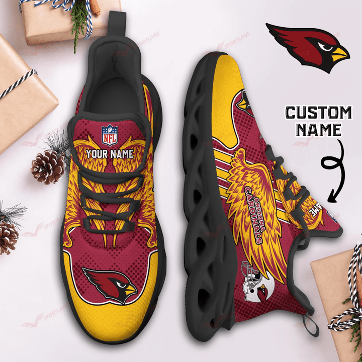 Ideafootwear Arizona Cardinals NFL Max Soul Shoes Sneakers For Men And Women