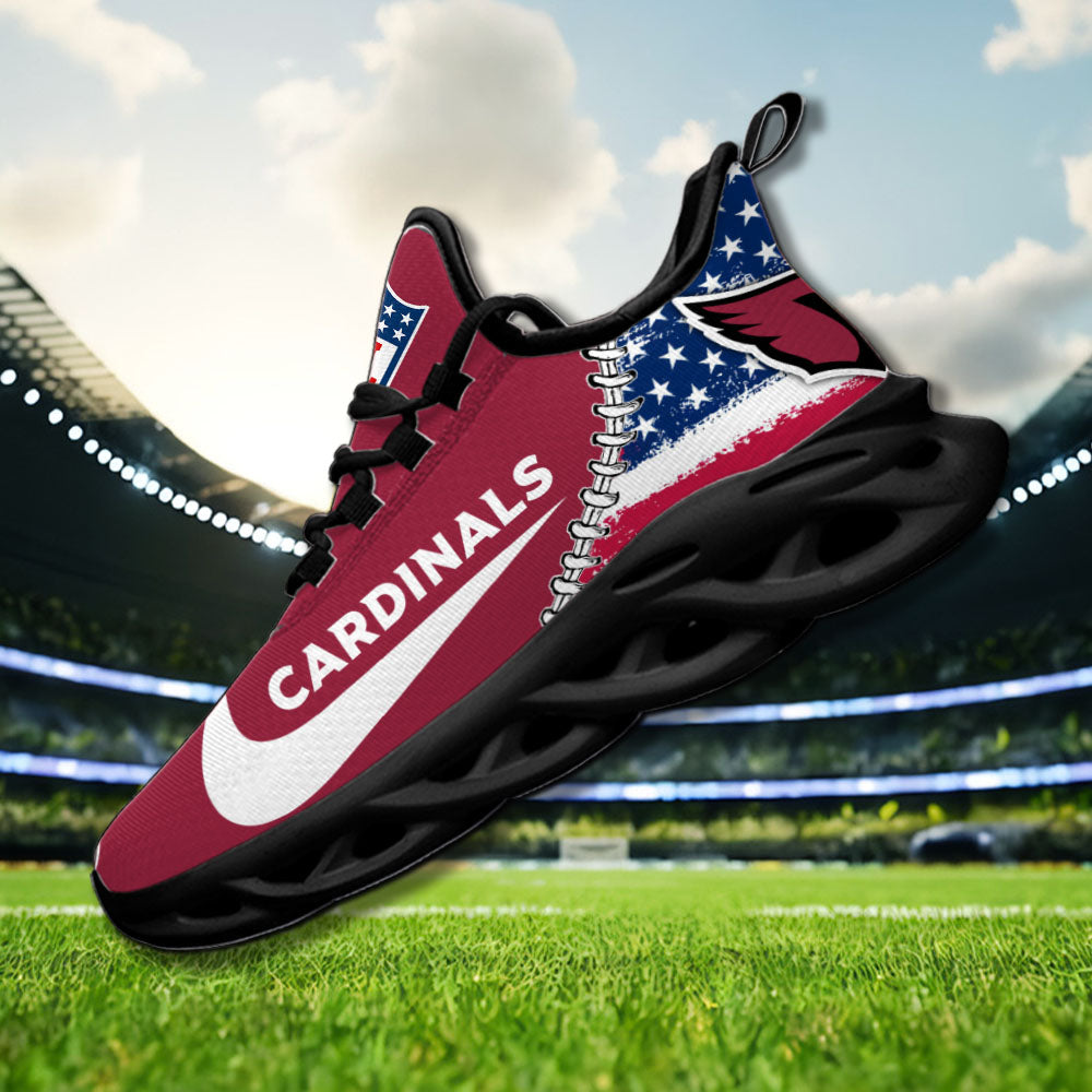 Ideafootwear Arizona Cardinals NFL Max Soul Shoes Sneakers For Men And Women