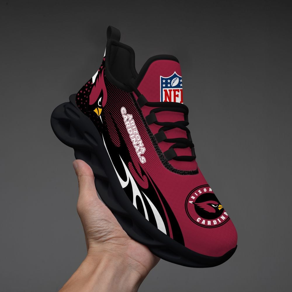 Ideafootwear Arizona Cardinals NFL Max Soul Shoes Sneakers For Men And Women