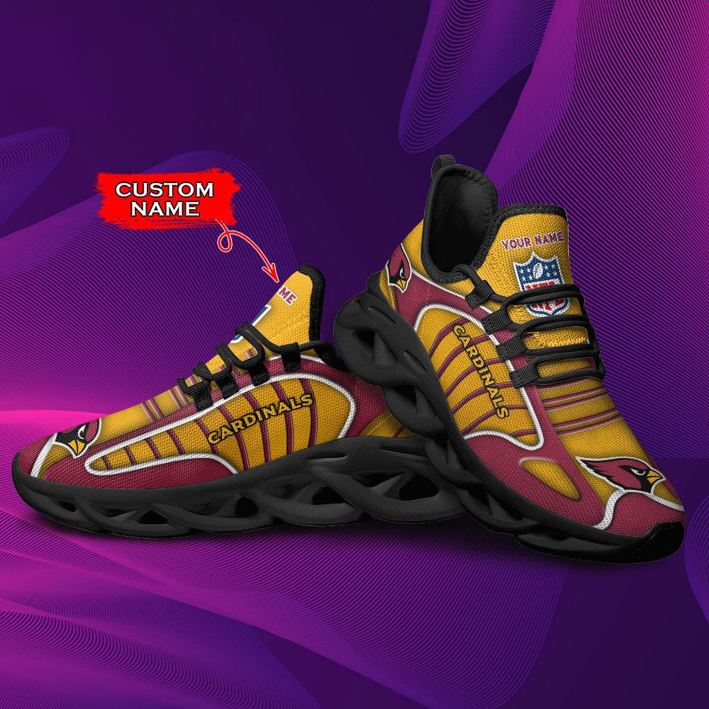Ideafootwear Arizona Cardinals NFL Max Soul Shoes Sneakers For Men And Women