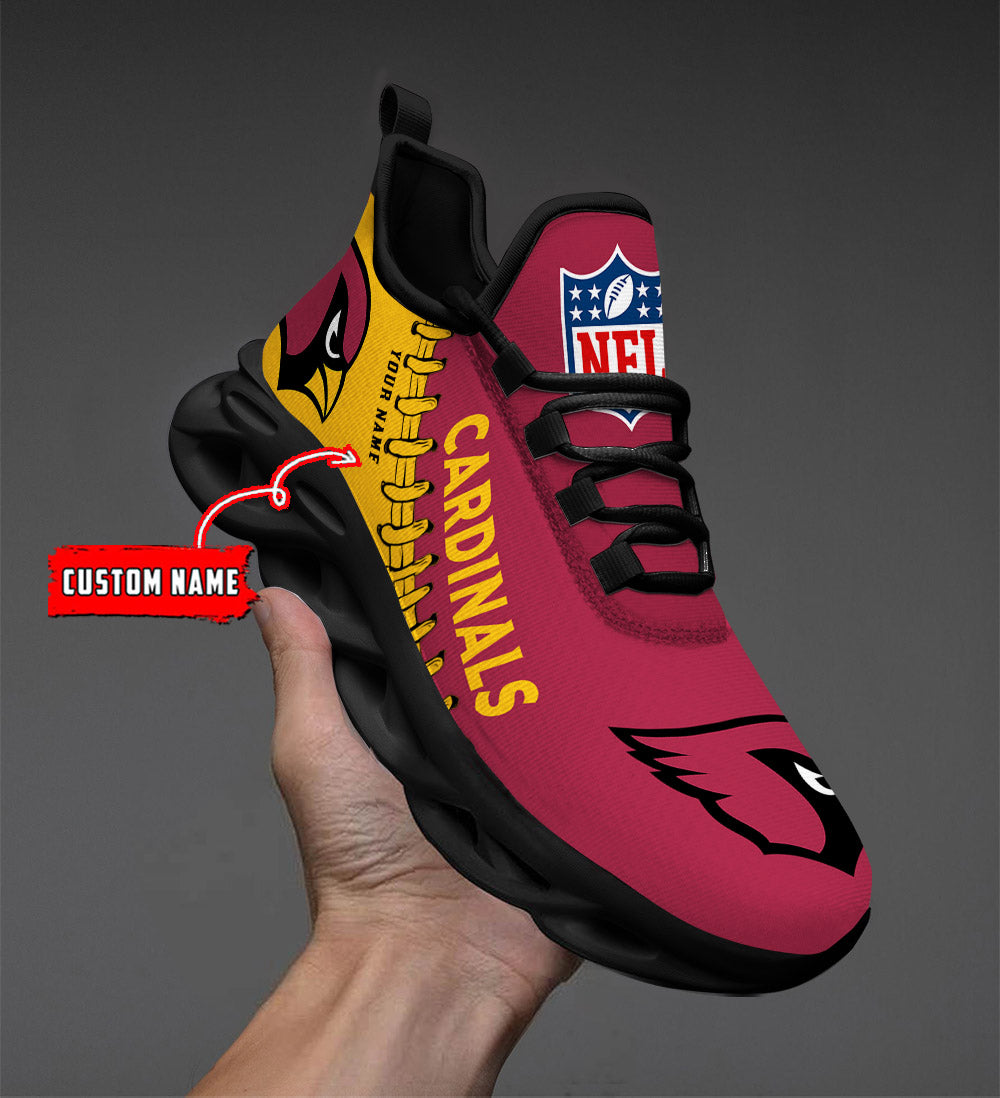 Ideafootwear Arizona Cardinals NFL Max Soul Shoes Sneakers For Men And Women