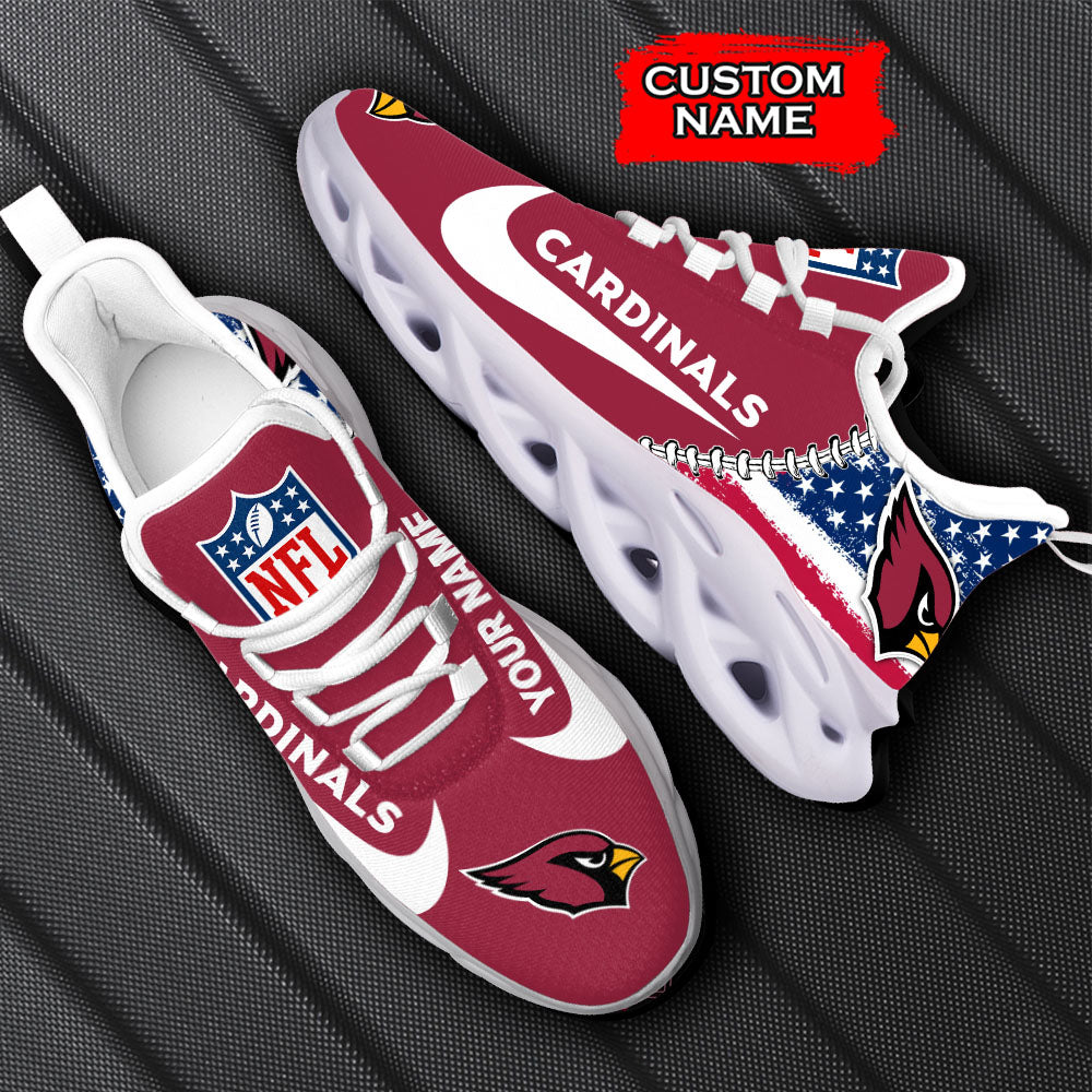 Ideafootwear Arizona Cardinals NFL Max Soul Shoes Sneakers For Men And Women