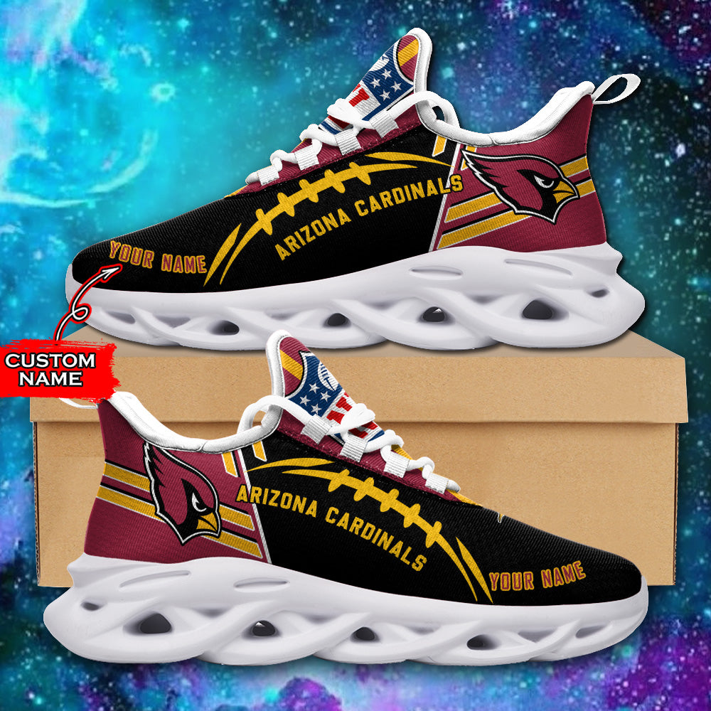 Ideafootwear Arizona Cardinals NFL Max Soul Shoes Sneakers For Men And Women
