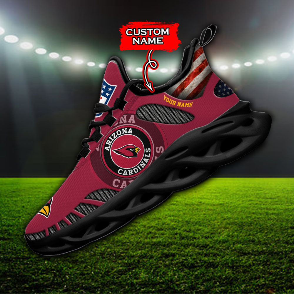 Ideafootwear Arizona Cardinals NFL Max Soul Shoes Sneakers For Men And Women