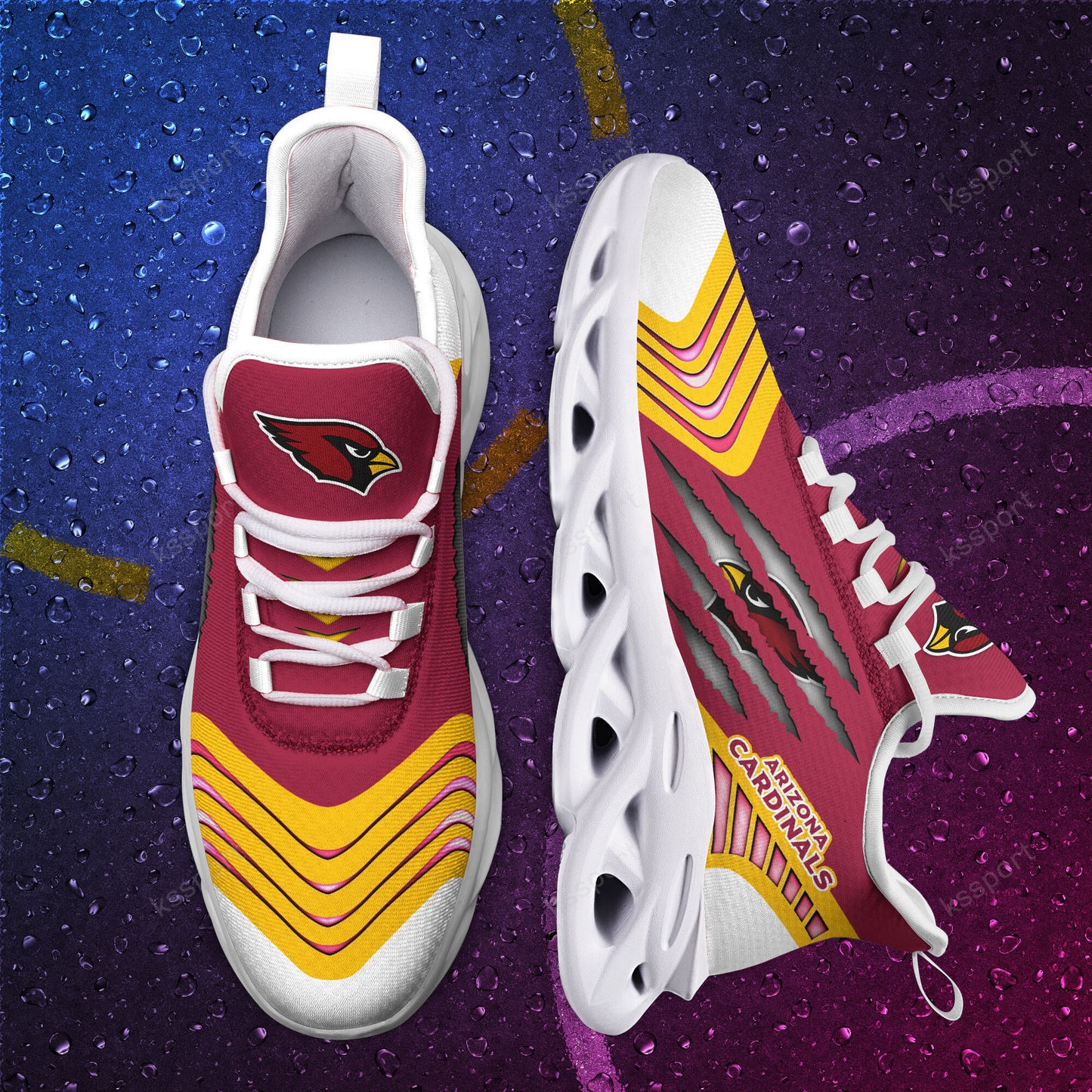 Ideafootwear Arizona Cardinals NFL Max Soul Shoes Sneakers For Men And Women