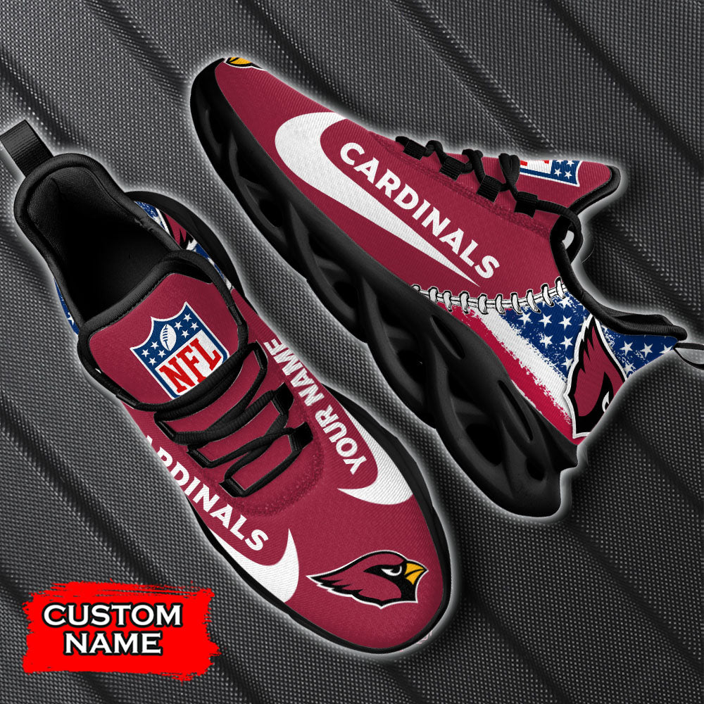 Ideafootwear Arizona Cardinals NFL Max Soul Shoes Sneakers For Men And Women