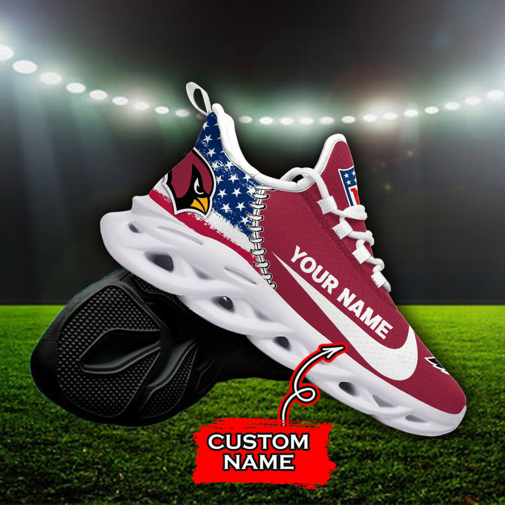 Ideafootwear Arizona Cardinals NFL Max Soul Shoes Sneakers For Men And Women
