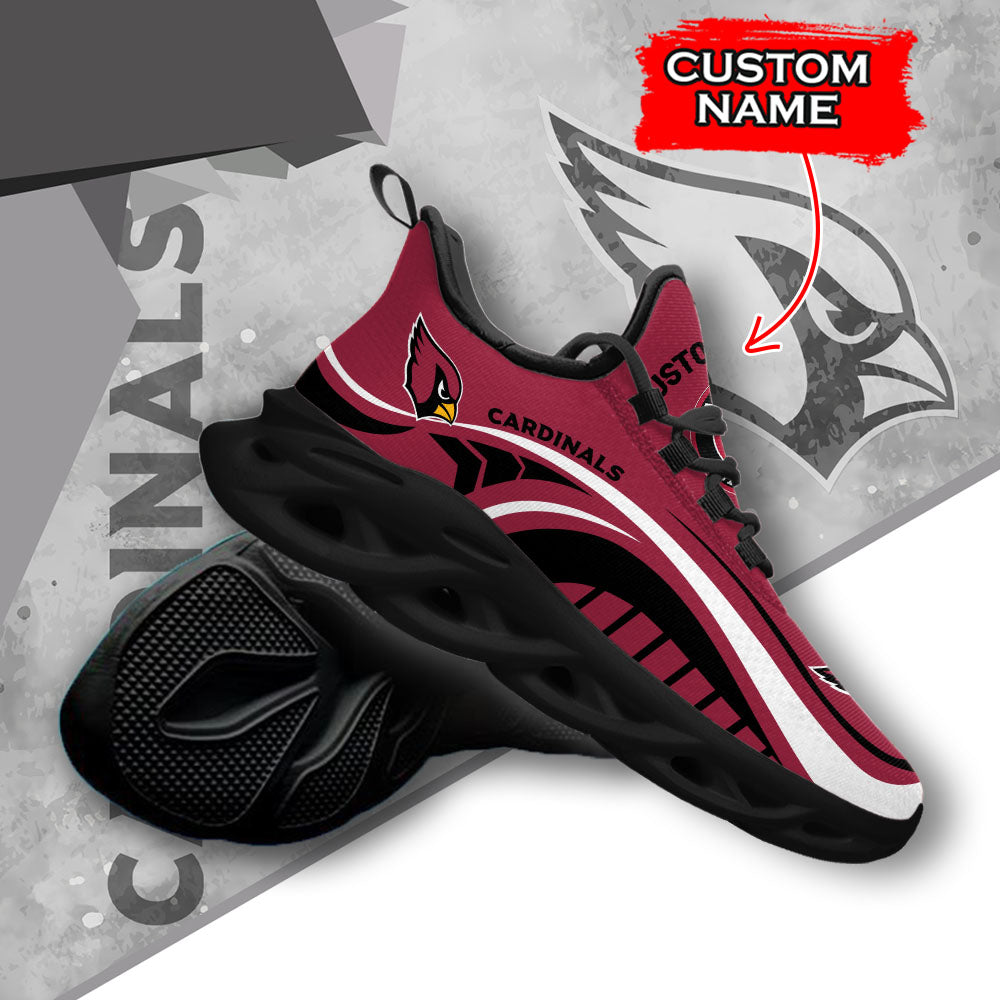 Ideafootwear Arizona Cardinals NFL Max Soul Shoes Sneakers For Men And Women