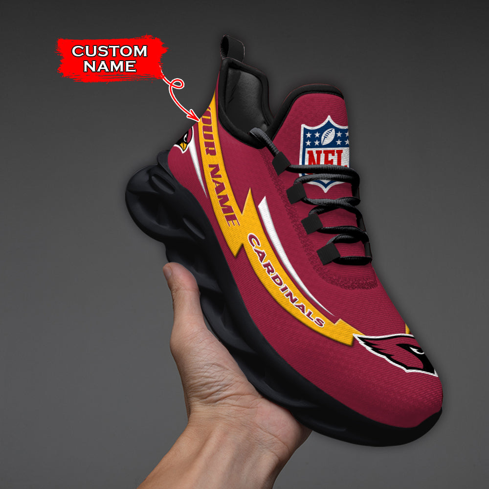 Ideafootwear Arizona Cardinals NFL Max Soul Shoes Sneakers For Men And Women