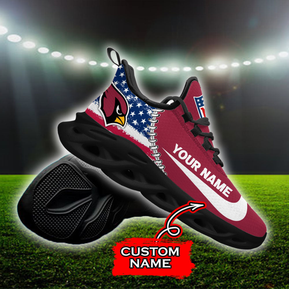 Ideafootwear Arizona Cardinals NFL Max Soul Shoes Sneakers For Men And Women
