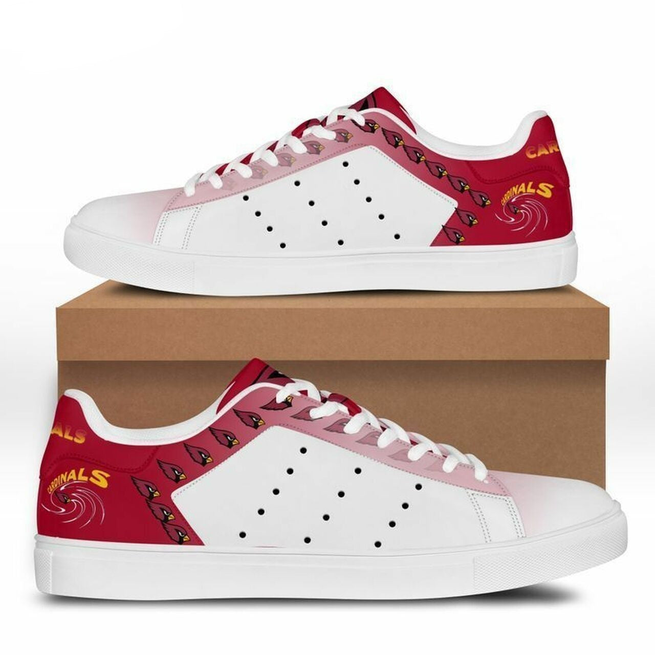 Ideafootwear Arizona Cardinals Skate Stan Shoes Sneakes For Men And Women