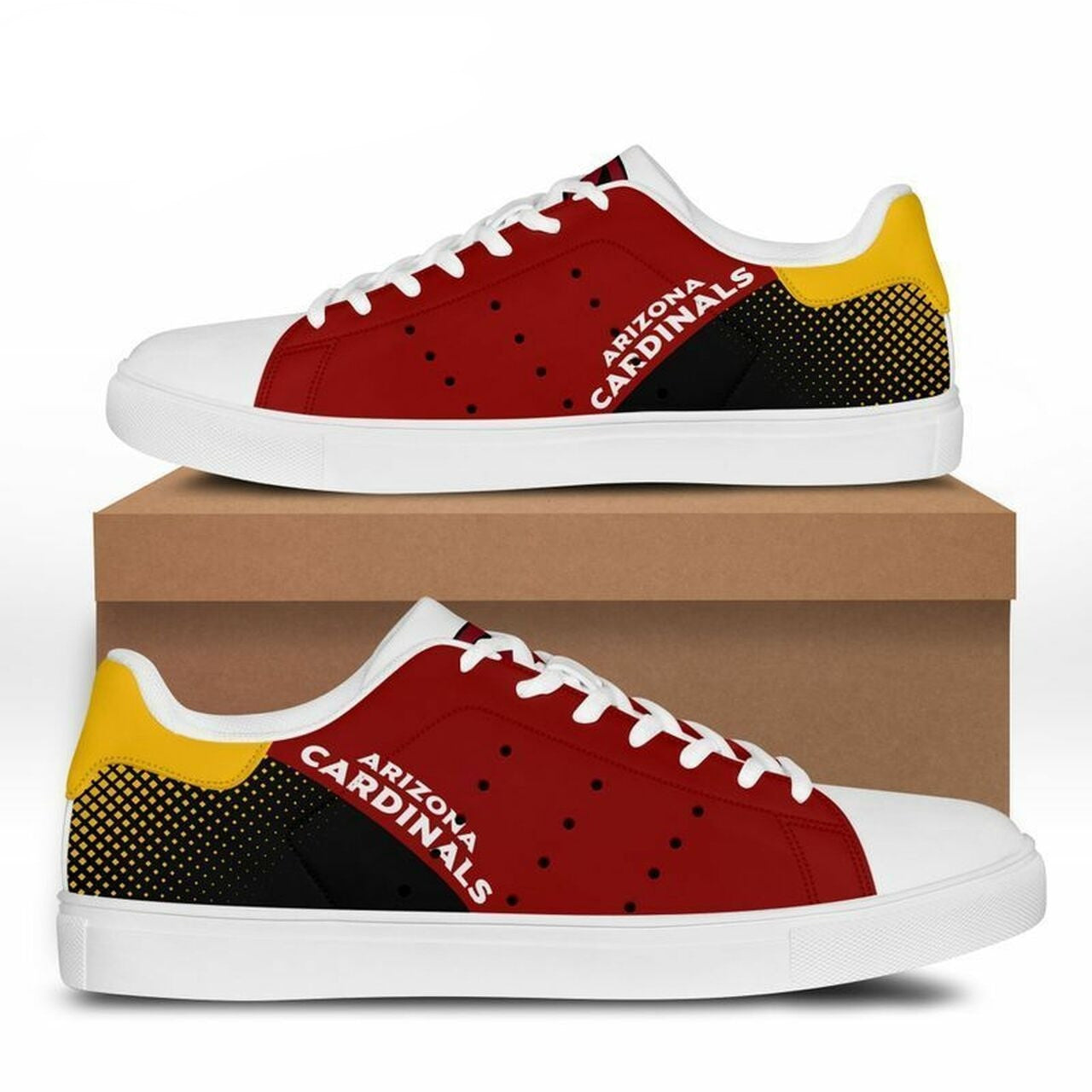 Ideafootwear Arizona Cardinals Skate Stan Shoes Sneakes For Men And Women