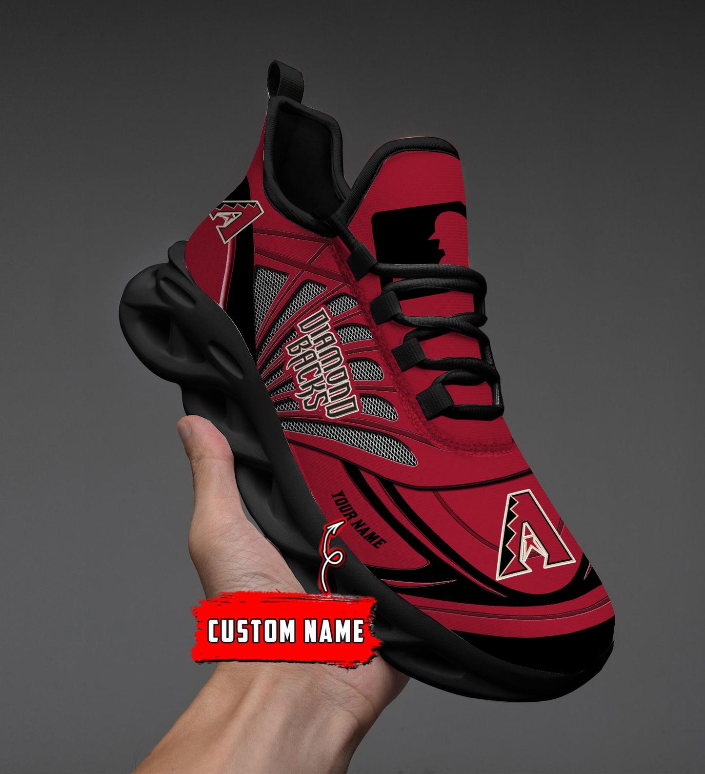Ideafootwear Arizona Diamondbacks Max Soul Shoes Sneakers For Men And Women