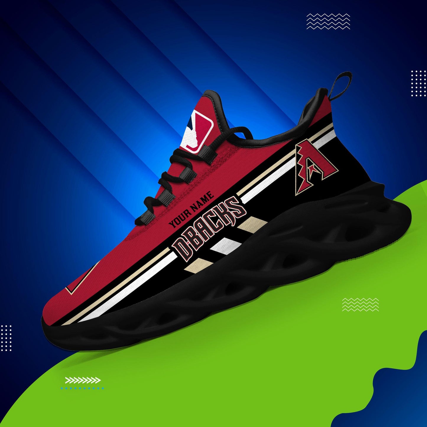 Ideafootwear Arizona Diamondbacks Max Soul Shoes Sneakers For Men And Women