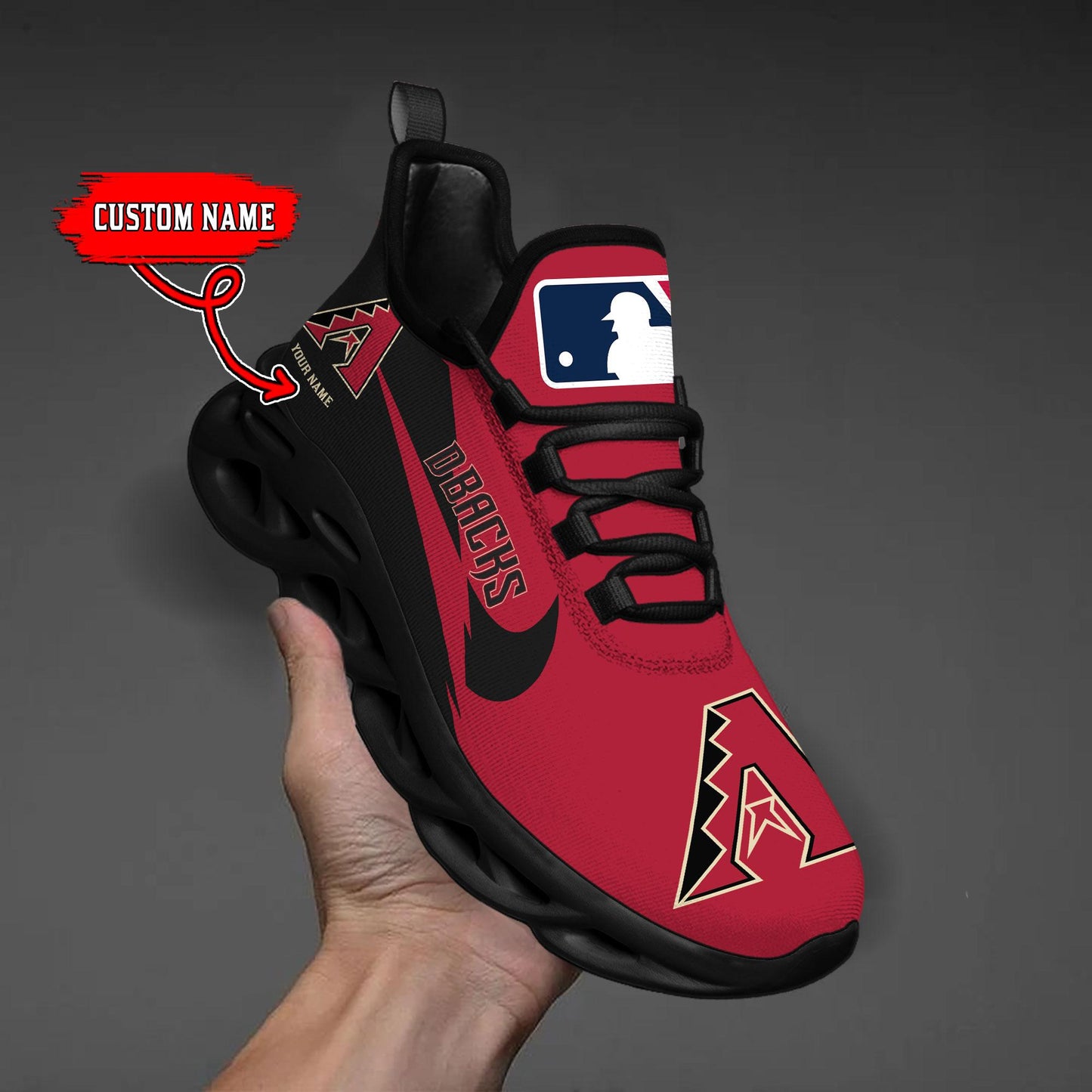 Ideafootwear Arizona Diamondbacks Max Soul Shoes Sneakers For Men And Women