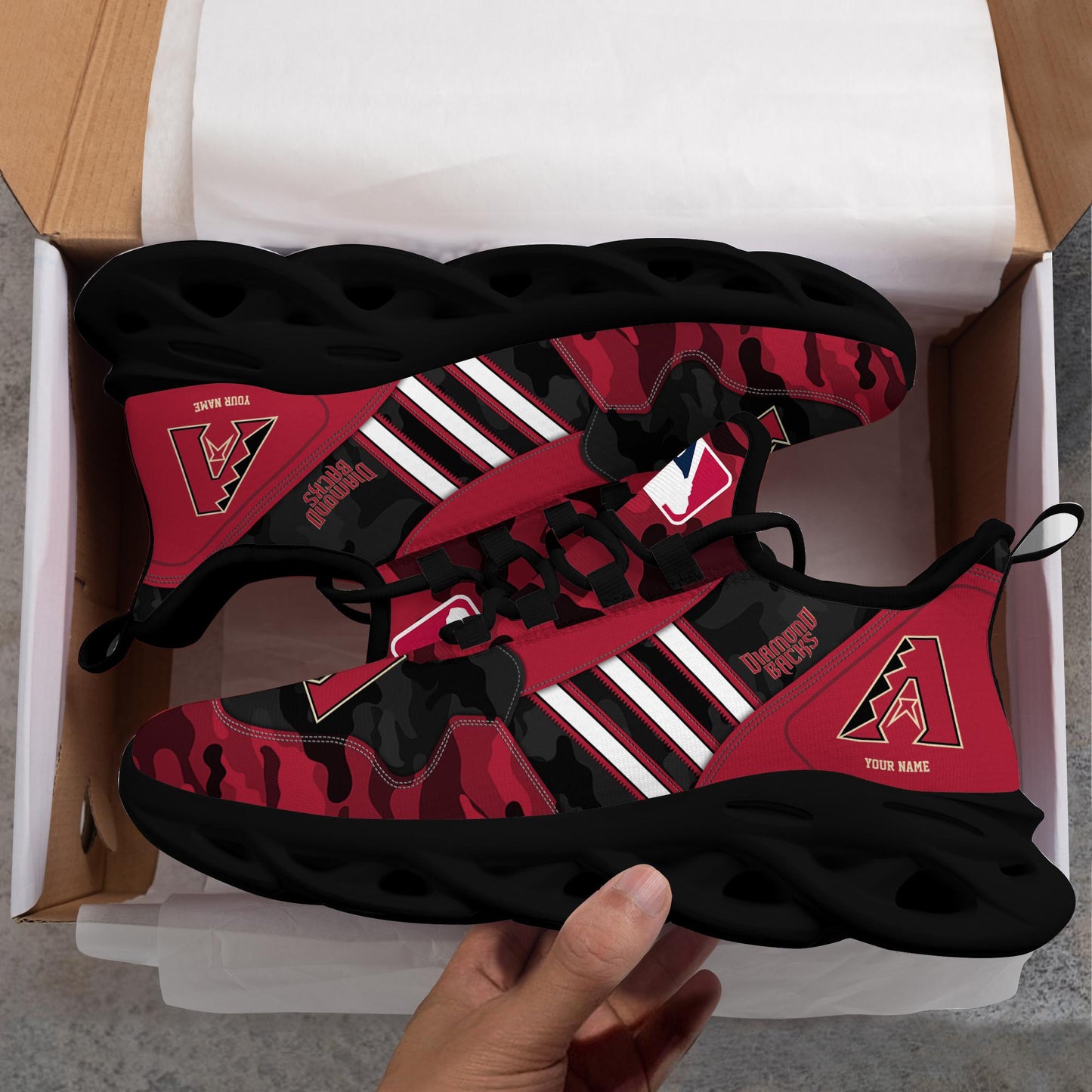Ideafootwear Arizona Diamondbacks Max Soul Shoes Sneakers For Men And Women