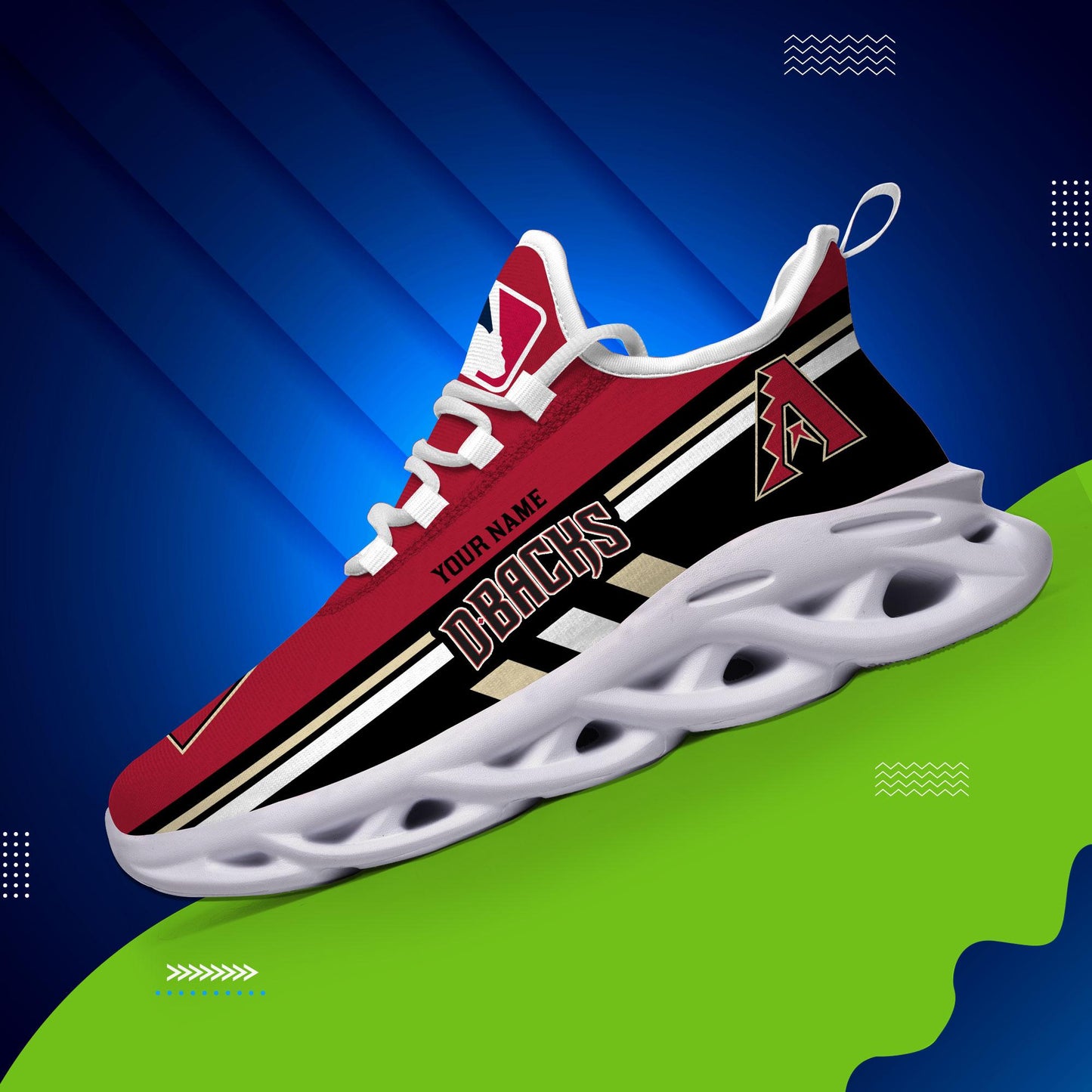 Ideafootwear Arizona Diamondbacks Max Soul Shoes Sneakers For Men And Women