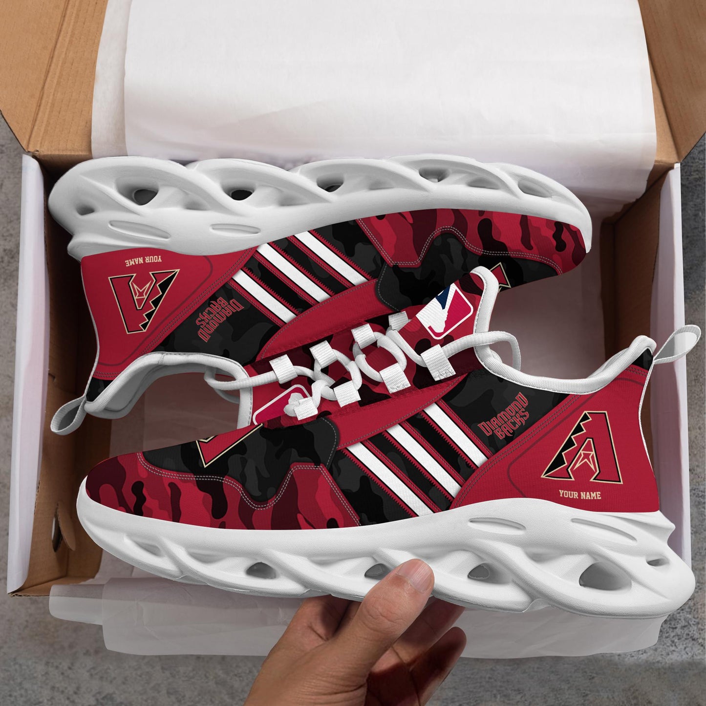Ideafootwear Arizona Diamondbacks Max Soul Shoes Sneakers For Men And Women