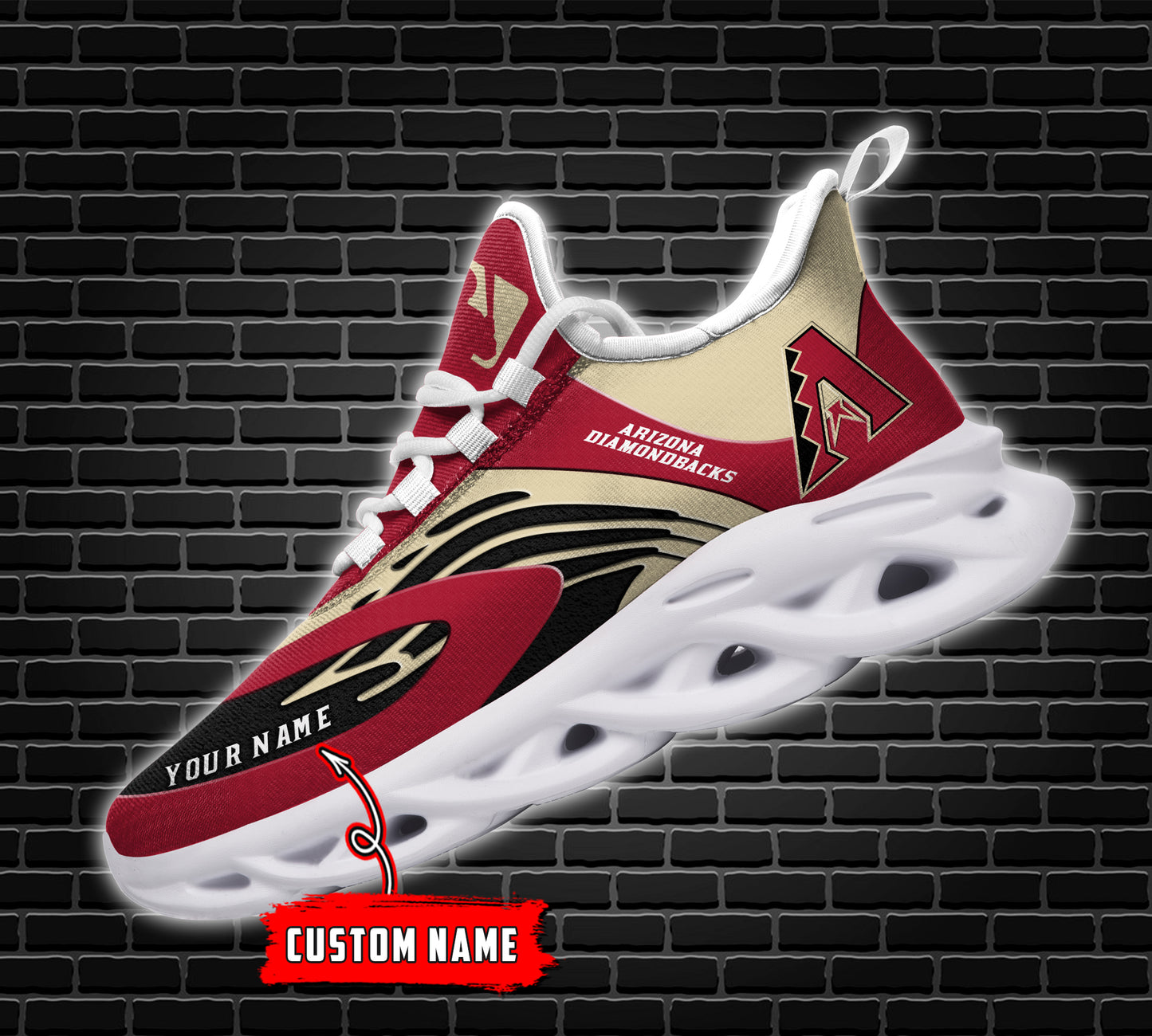 Ideafootwear Arizona Diamondbacks MLB Max Soul Shoes Sneakers For Men And Women