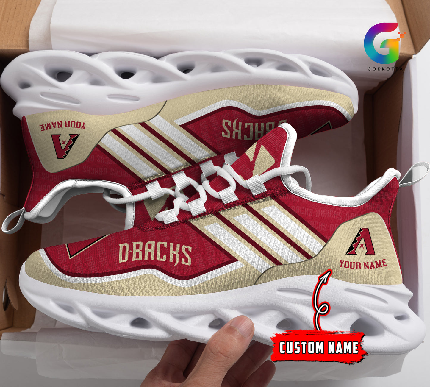 Ideafootwear Arizona Diamondbacks MLB Max Soul Shoes Sneakers For Men And Women