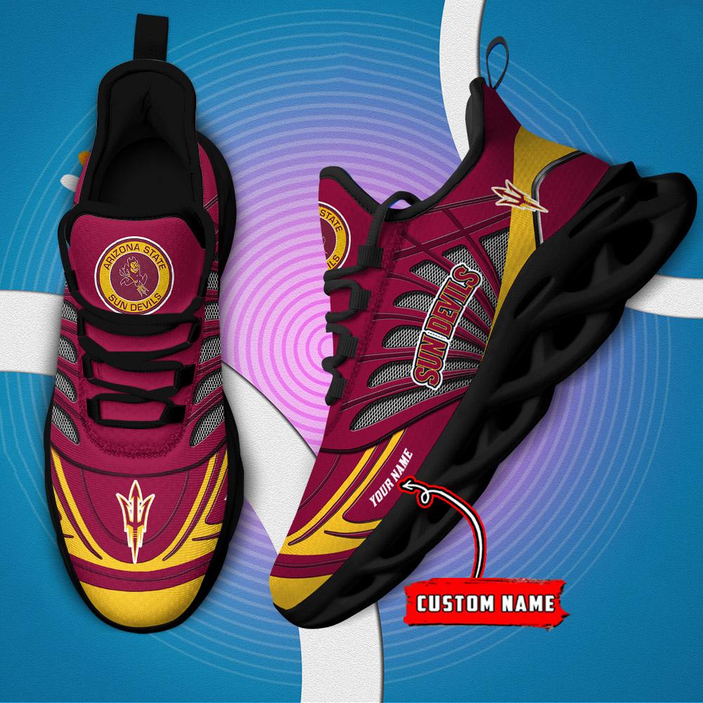 Ideafootwear Arizona State Sun Devils Max Soul Shoes Sneakers For Men And Women