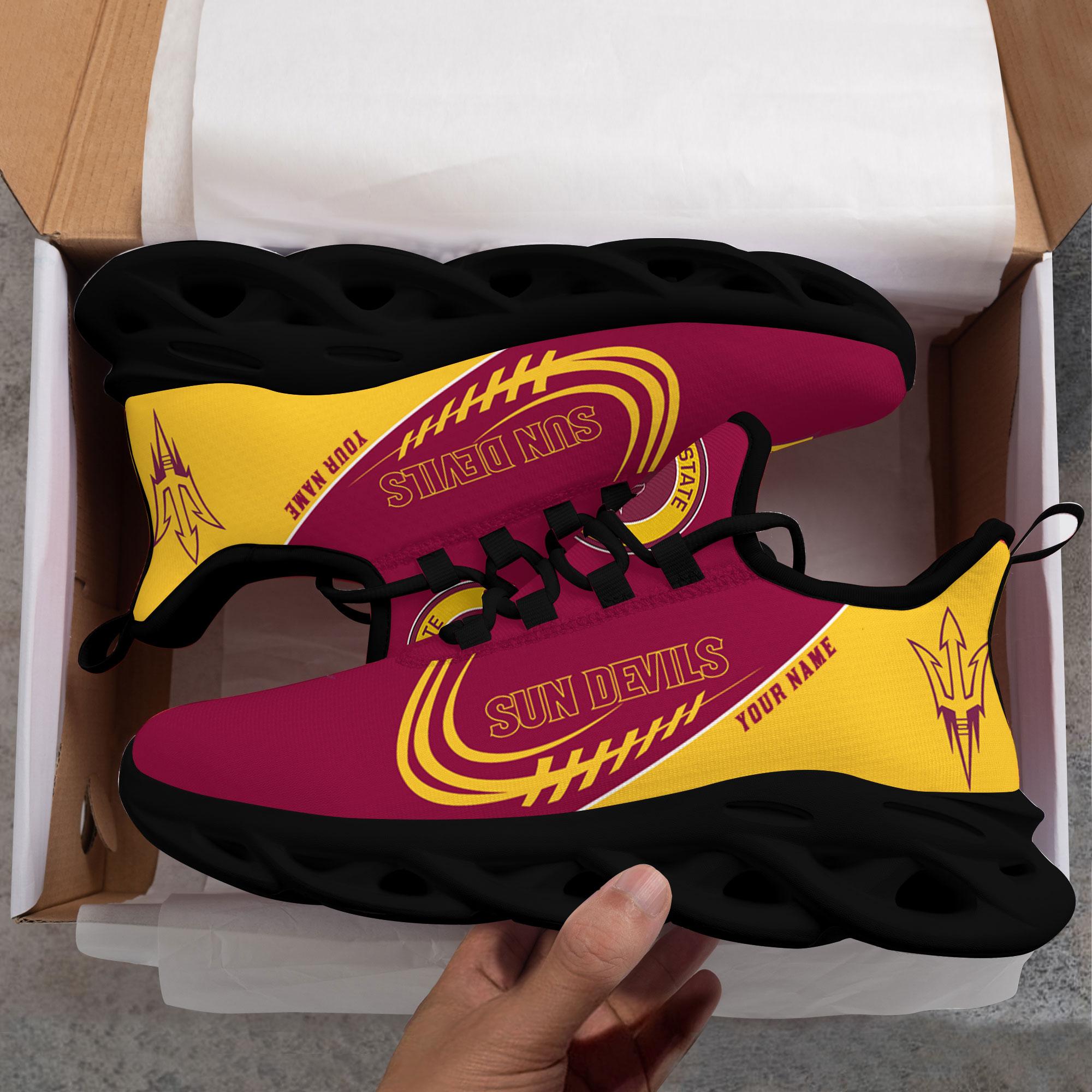 Ideafootwear Arizona State Sun Devils Max Soul Shoes Sneakers For Men And Women