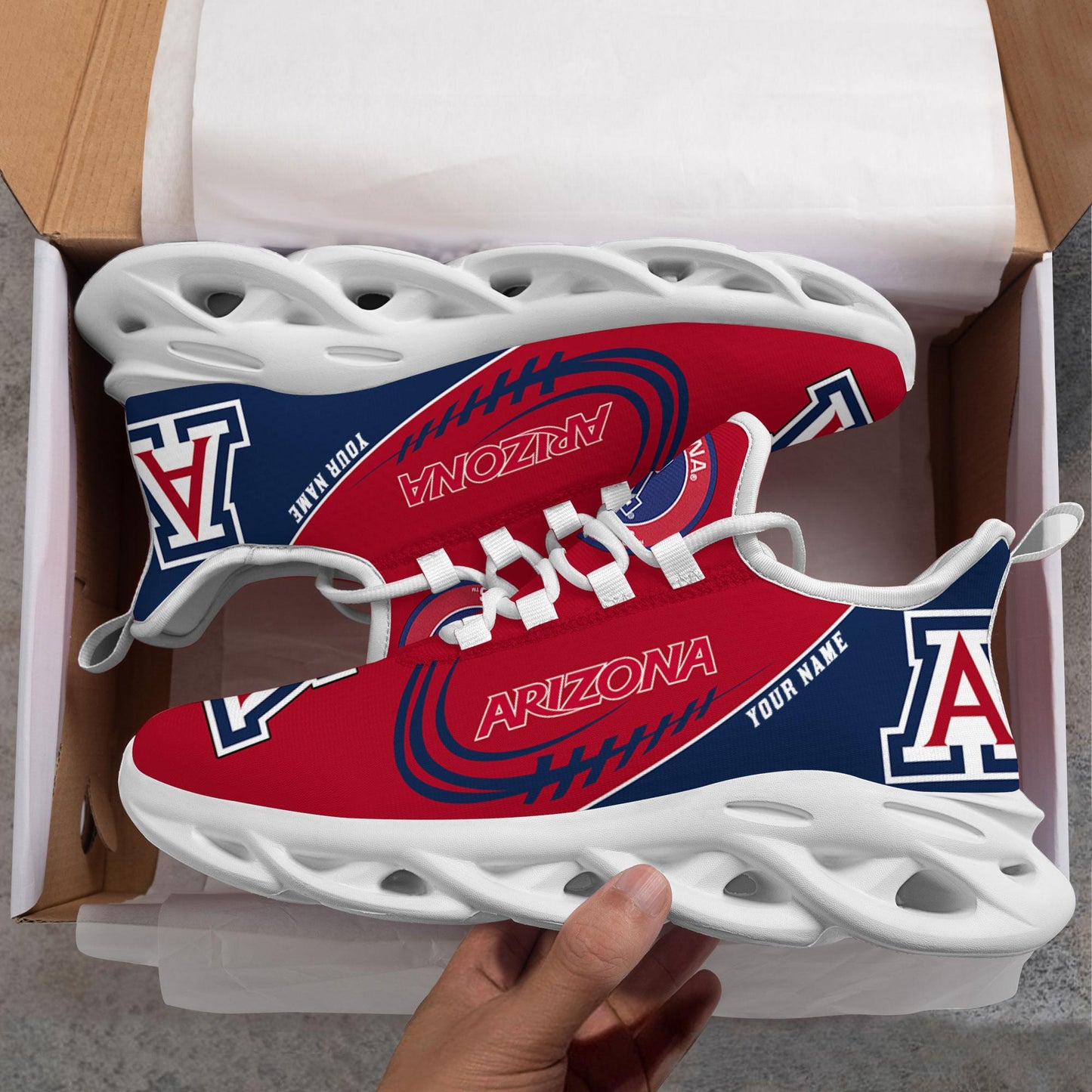 Ideafootwear Arizona Wildcats Max Soul Shoes Sneakers For Men And Women