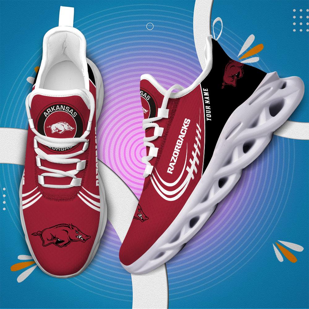 Ideafootwear Arkansas Razorbacks Max Soul Shoes Sneakers For Men And Women