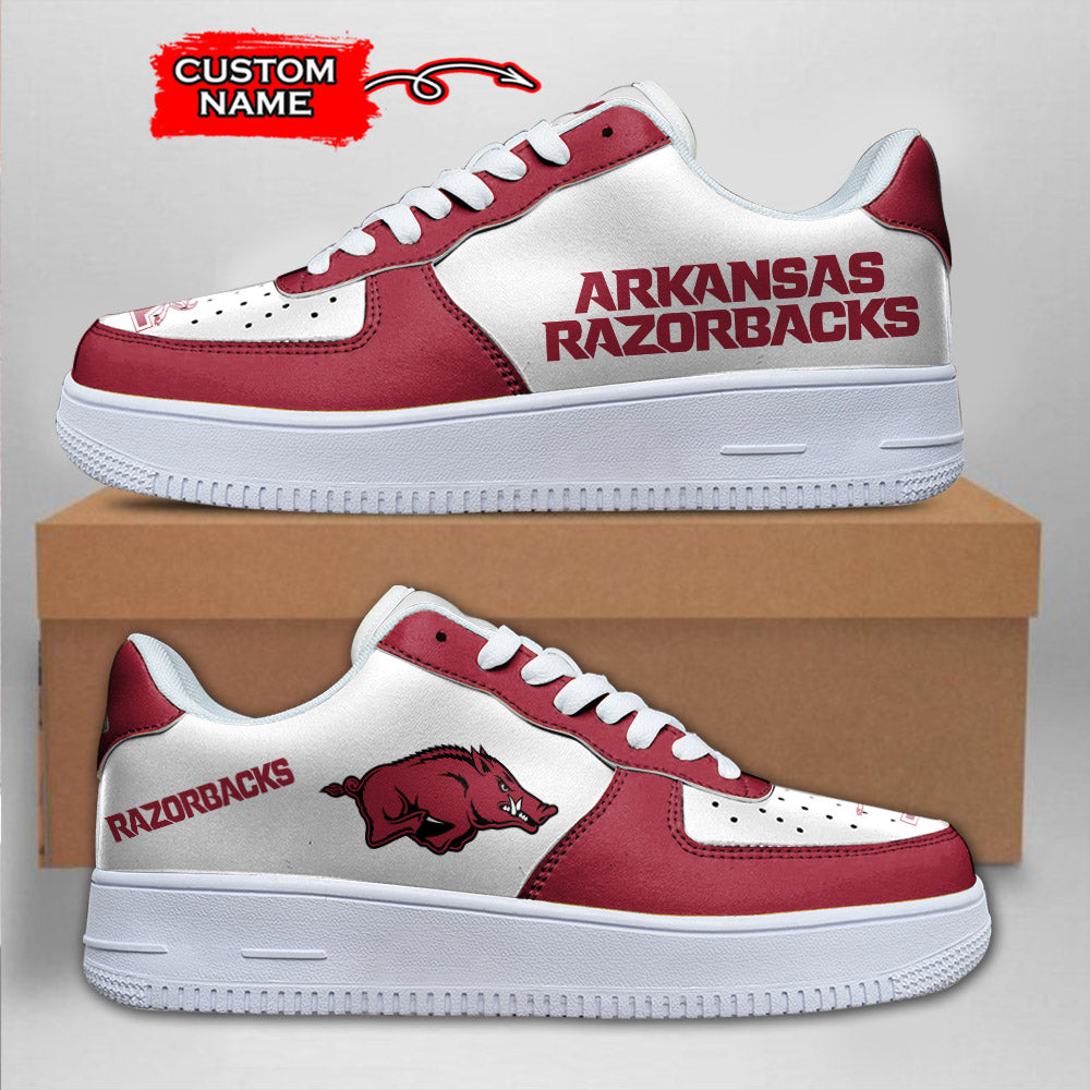 Ideafootwear Arkansas Razorbacks NCAA Air Low-Top Sneakers Shoes For Men And Women