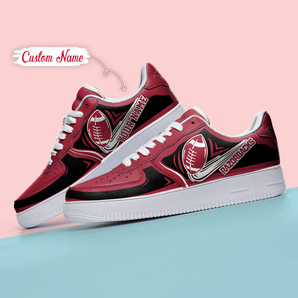 Ideafootwear Arkansas Razorbacks NCAA Air Low-Top Sneakers Shoes For Men And Women