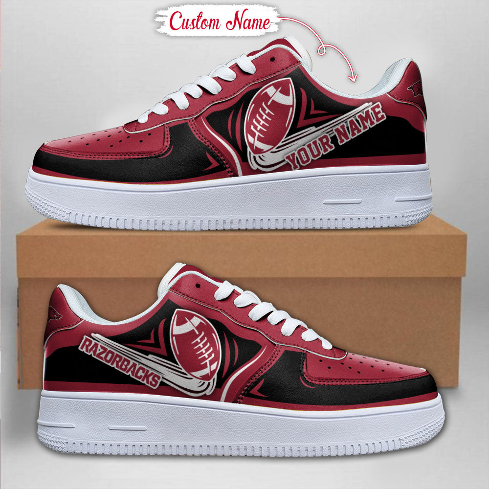Ideafootwear Arkansas Razorbacks NCAA Air Low-Top Sneakers Shoes For Men And Women