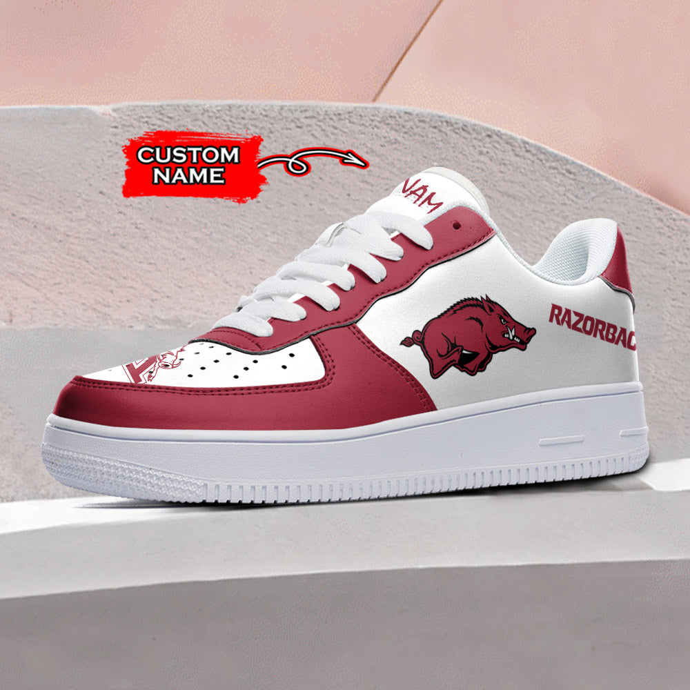 Ideafootwear Arkansas Razorbacks NCAA Air Low-Top Sneakers Shoes For Men And Women