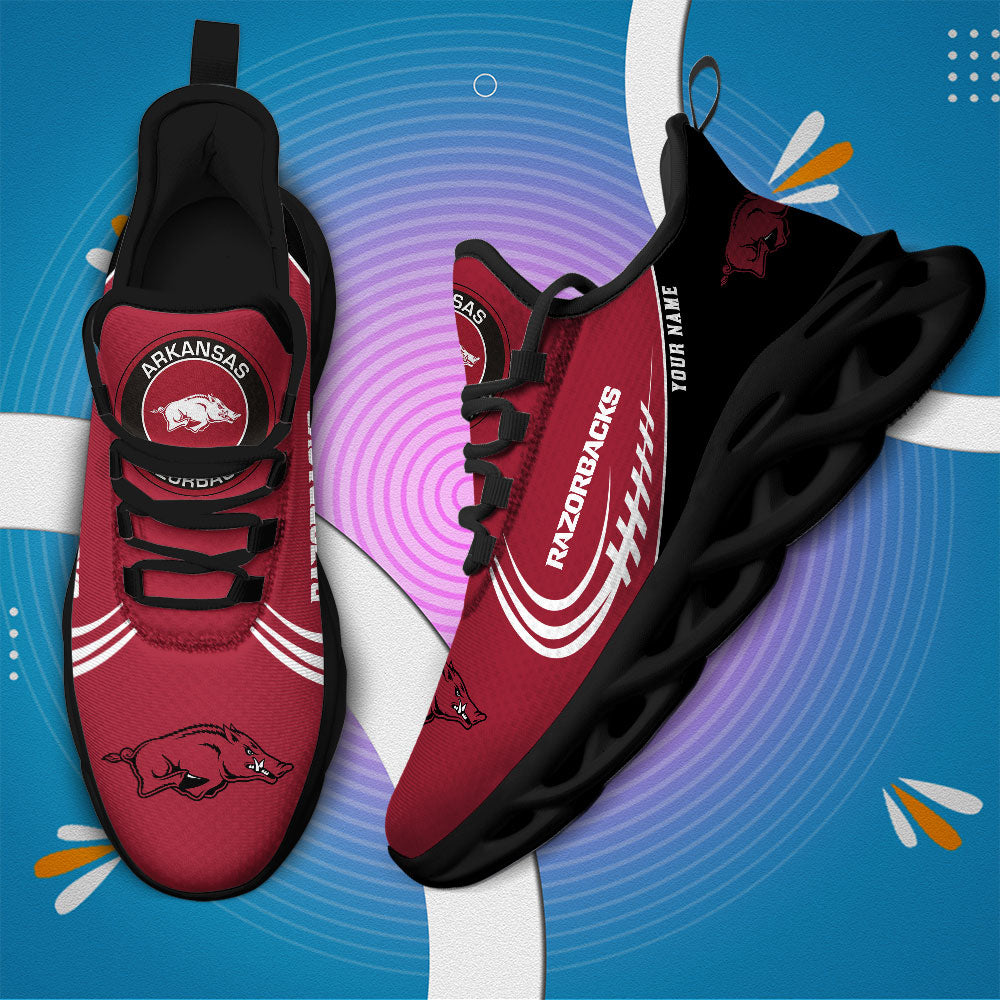 Ideafootwear Arkansas Razorbacks NCAA Max Soul Shoes Sneakers For Men And Women