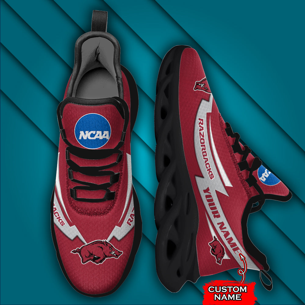 Ideafootwear Arkansas Razorbacks NCAA Max Soul Shoes Sneakers For Men And Women