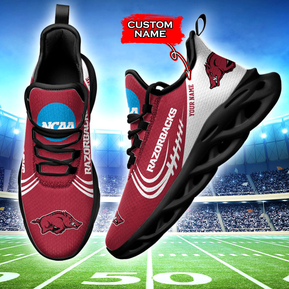 Ideafootwear Arkansas Razorbacks NCAA Max Soul Shoes Sneakers For Men And Women