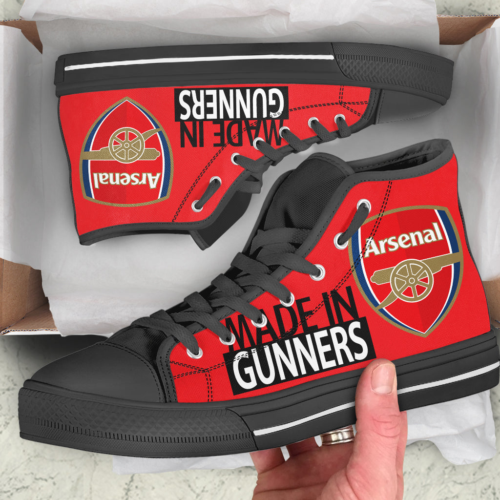 Ideafootwear Arsenal High Top Canvas Sneakers Shoes For Men And Women
