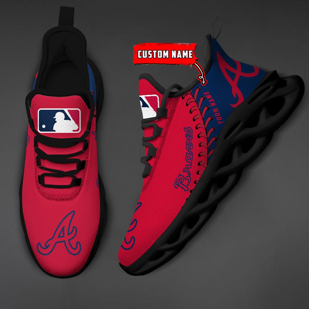 Ideafootwear Atlanta Braves Max Soul Shoes Sneakers For Men And Women
