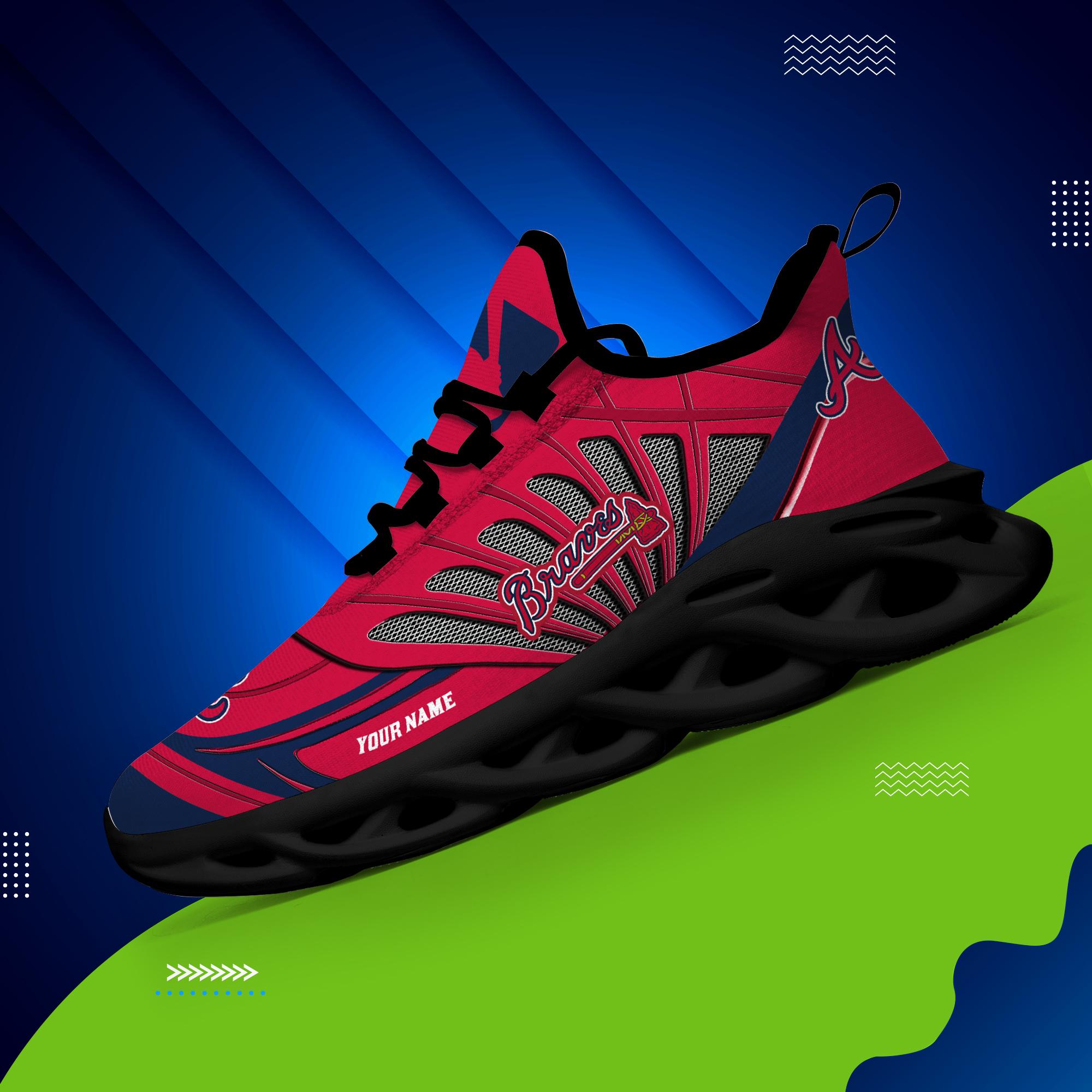 Ideafootwear Atlanta Braves Max Soul Shoes Sneakers For Men And Women