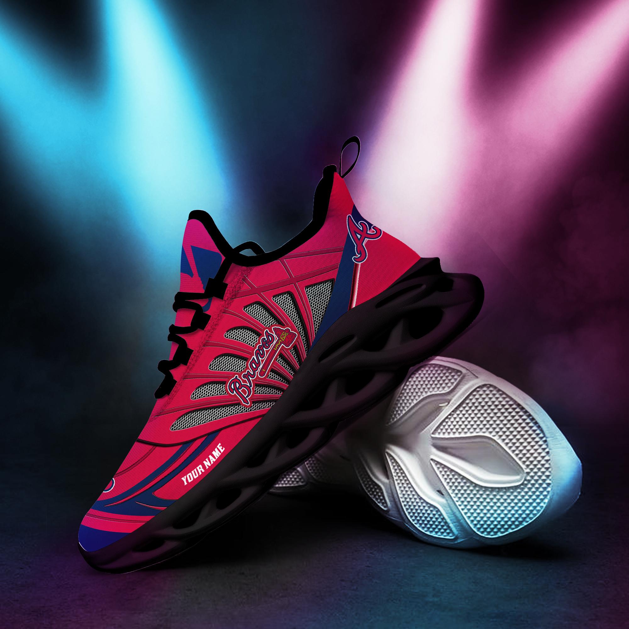 Ideafootwear Atlanta Braves Max Soul Shoes Sneakers For Men And Women