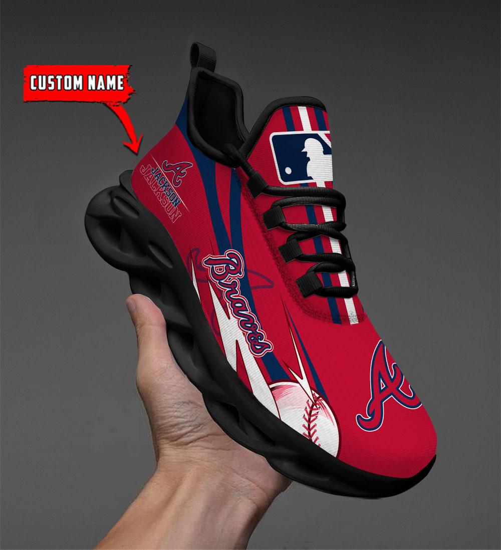 Ideafootwear Atlanta Braves Max Soul Shoes Sneakers For Men And Women