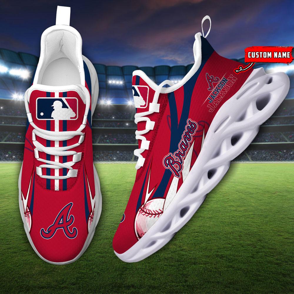 Ideafootwear Atlanta Braves Max Soul Shoes Sneakers For Men And Women