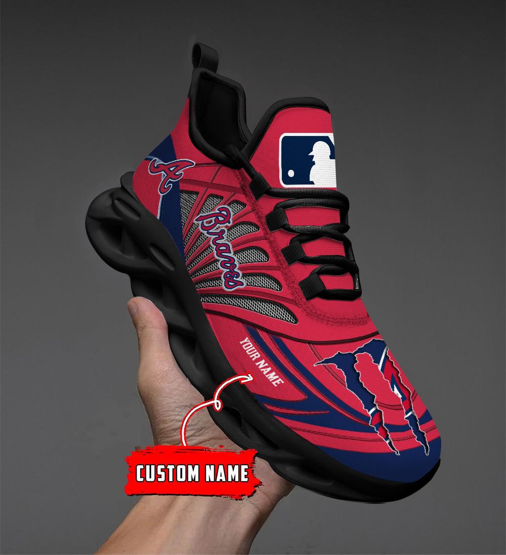 Ideafootwear Atlanta Braves Max Soul Shoes Sneakers For Men And Women