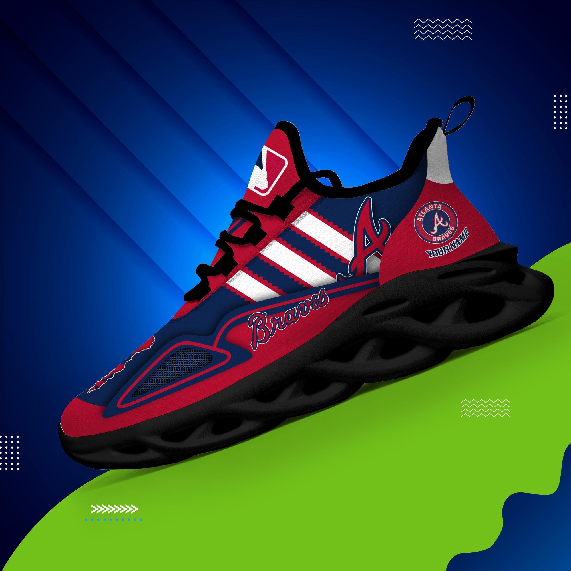 Ideafootwear Atlanta Braves Max Soul Shoes Sneakers For Men And Women