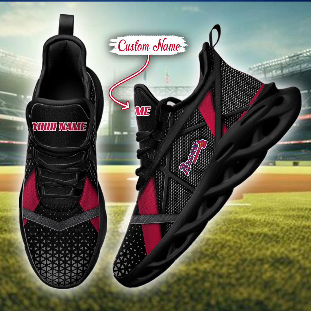 Ideafootwear Atlanta Braves MLB Max Soul Shoes Sneakers For Men And Women