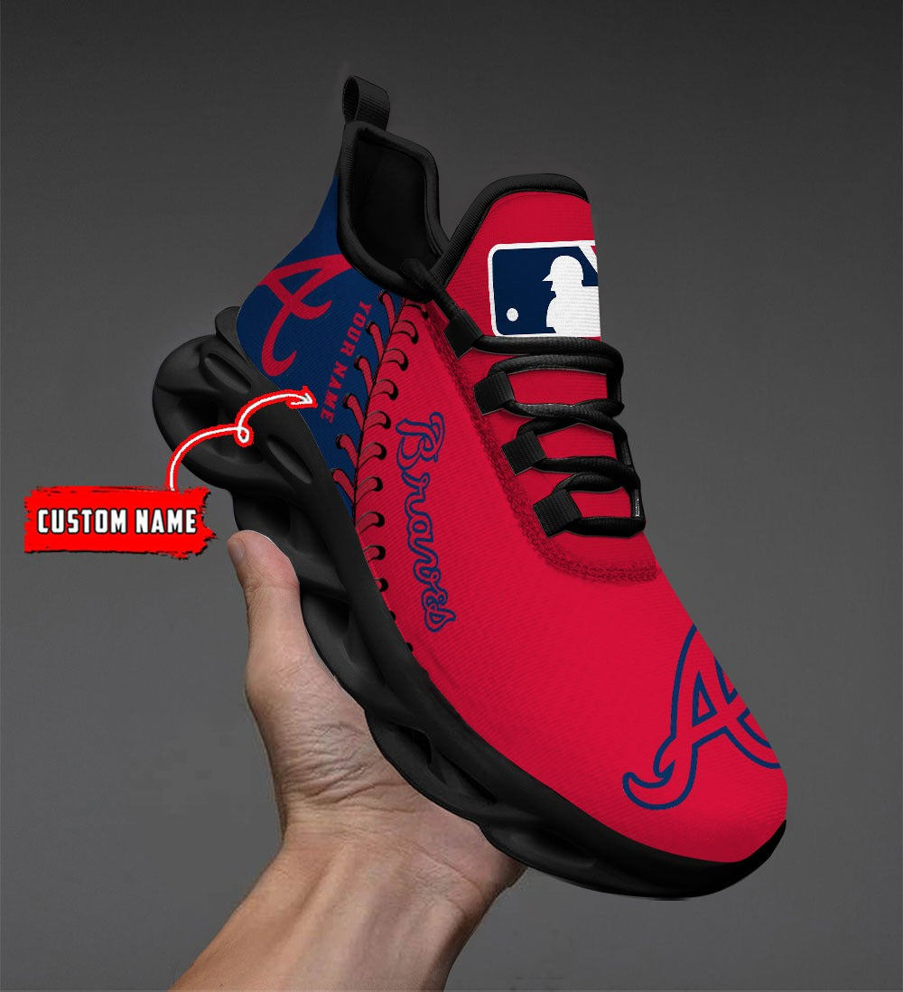 Ideafootwear Atlanta Braves MLB Max Soul Shoes Sneakers For Men And Women