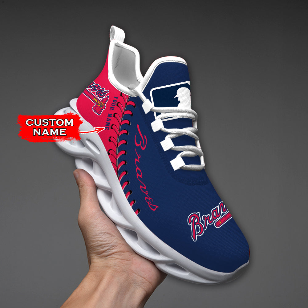 Ideafootwear Atlanta Braves MLB Max Soul Shoes Sneakers For Men And Women